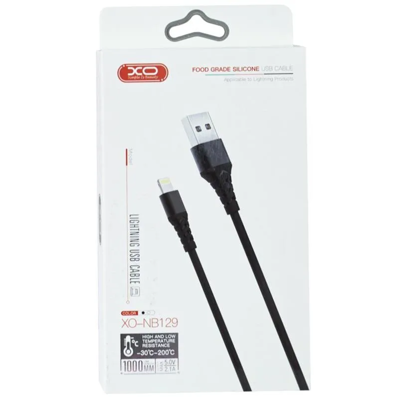 Кабель XO NB152 Elbow USB-Lightning 2.4A 1м White (6920680872466) - мініатюра 3