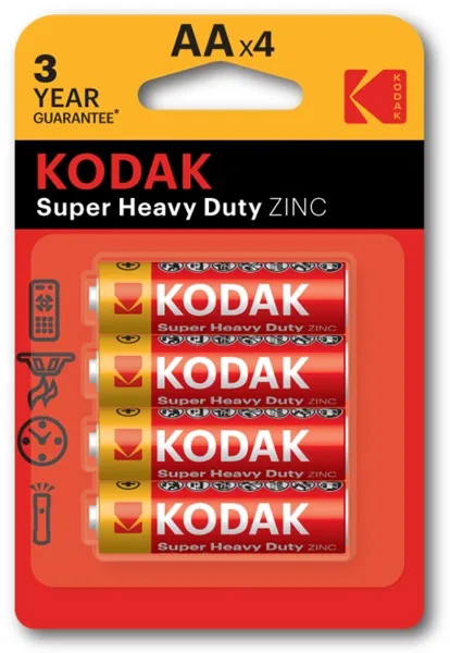 Батарейка Kodak Super Heavy Duty AA/LR06 BL 4шт - зображення 1