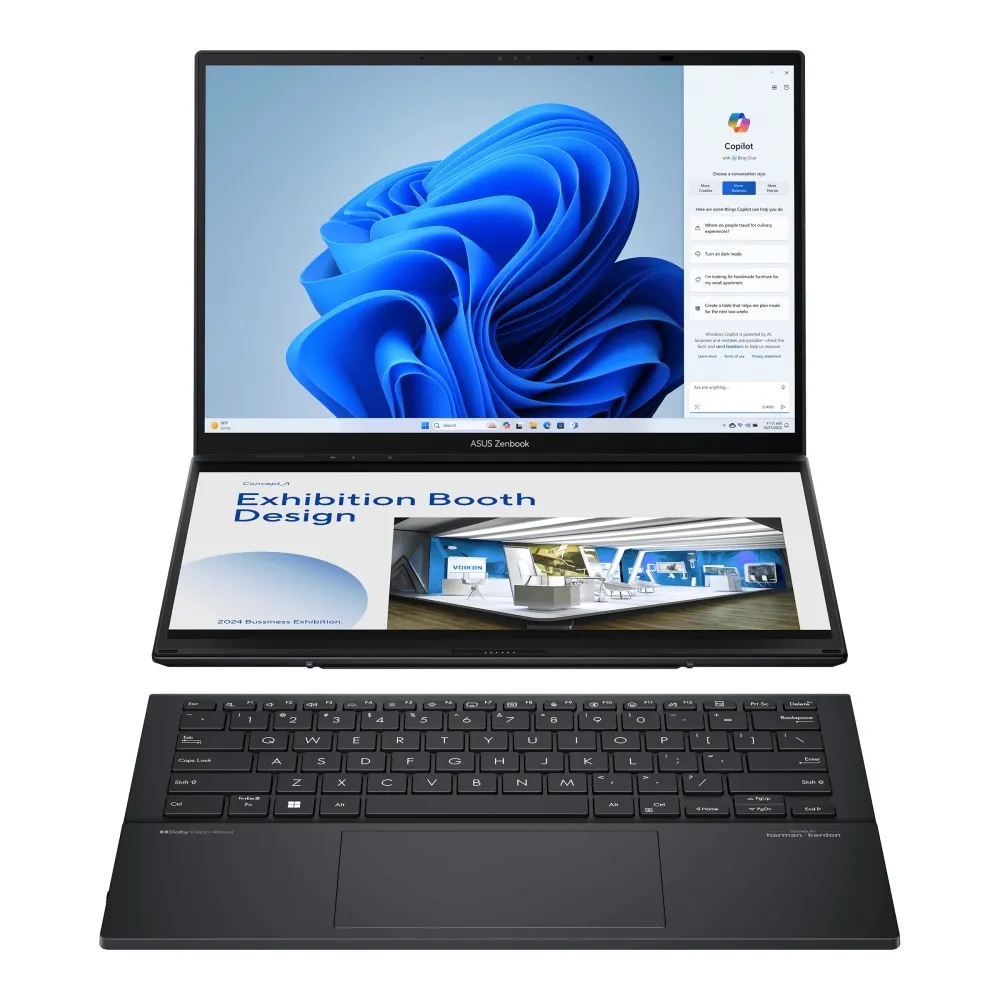 Ноутбук Asus Zenbook Duo UX8406CA-QL049W (90NB14X1-M001S0) Inkwell Gray - зображення 1