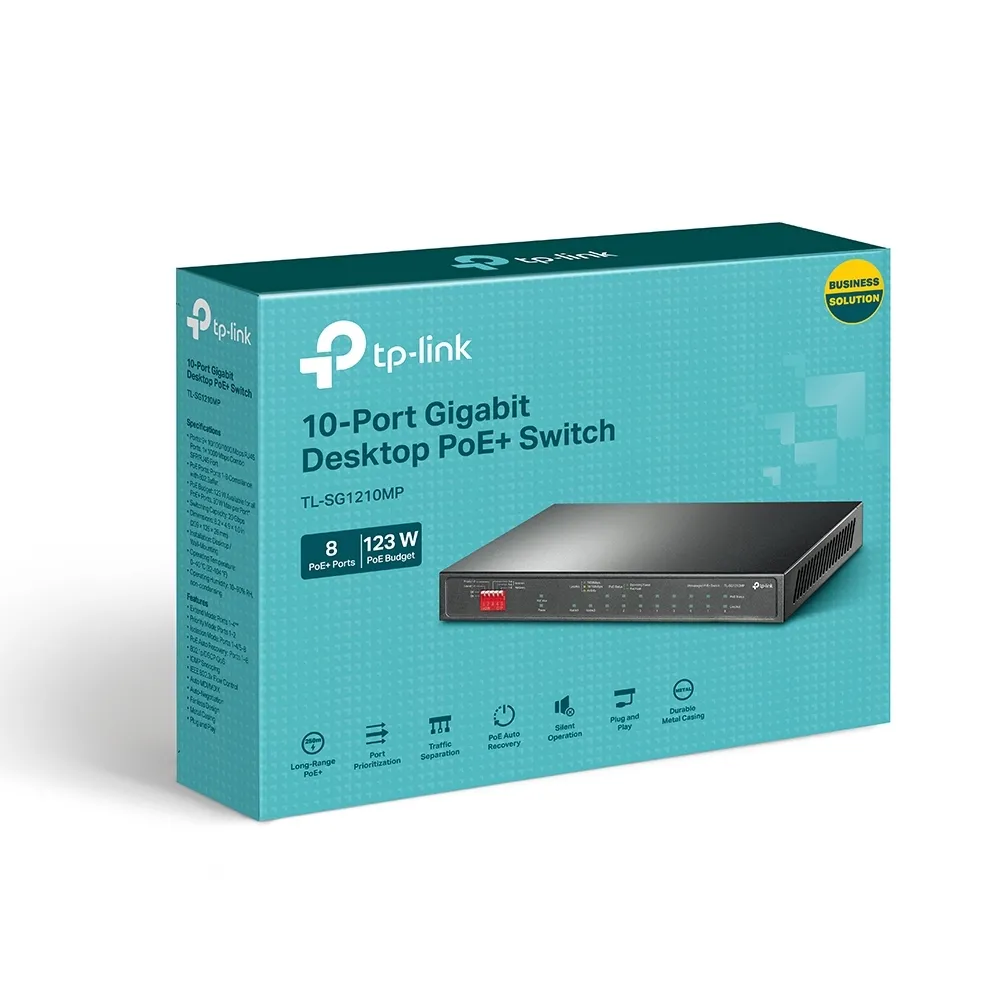 Комутатор TP-Link TL-SG1210MP - мініатюра 4