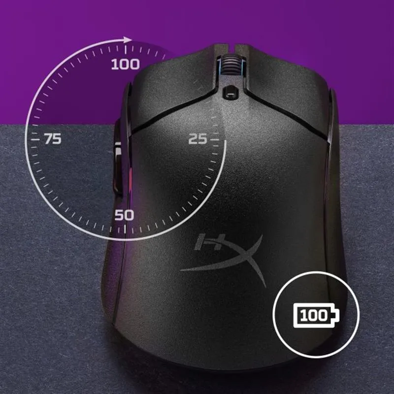 Миша бездротова HyperX Pulsefire Haste 2 Wireless Black (6N0B0AA) - мініатюра 5