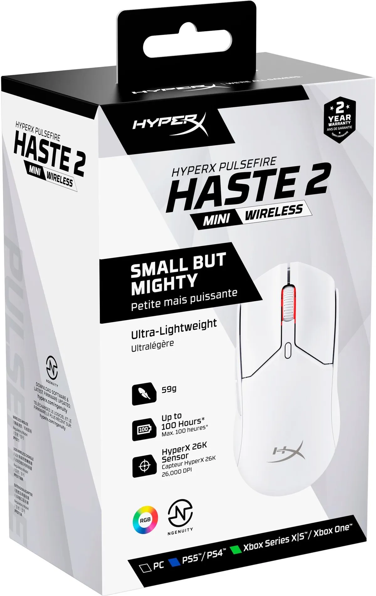 Миша HyperX Pulsefire Haste 2 mini White (7D389AA) - мініатюра 10