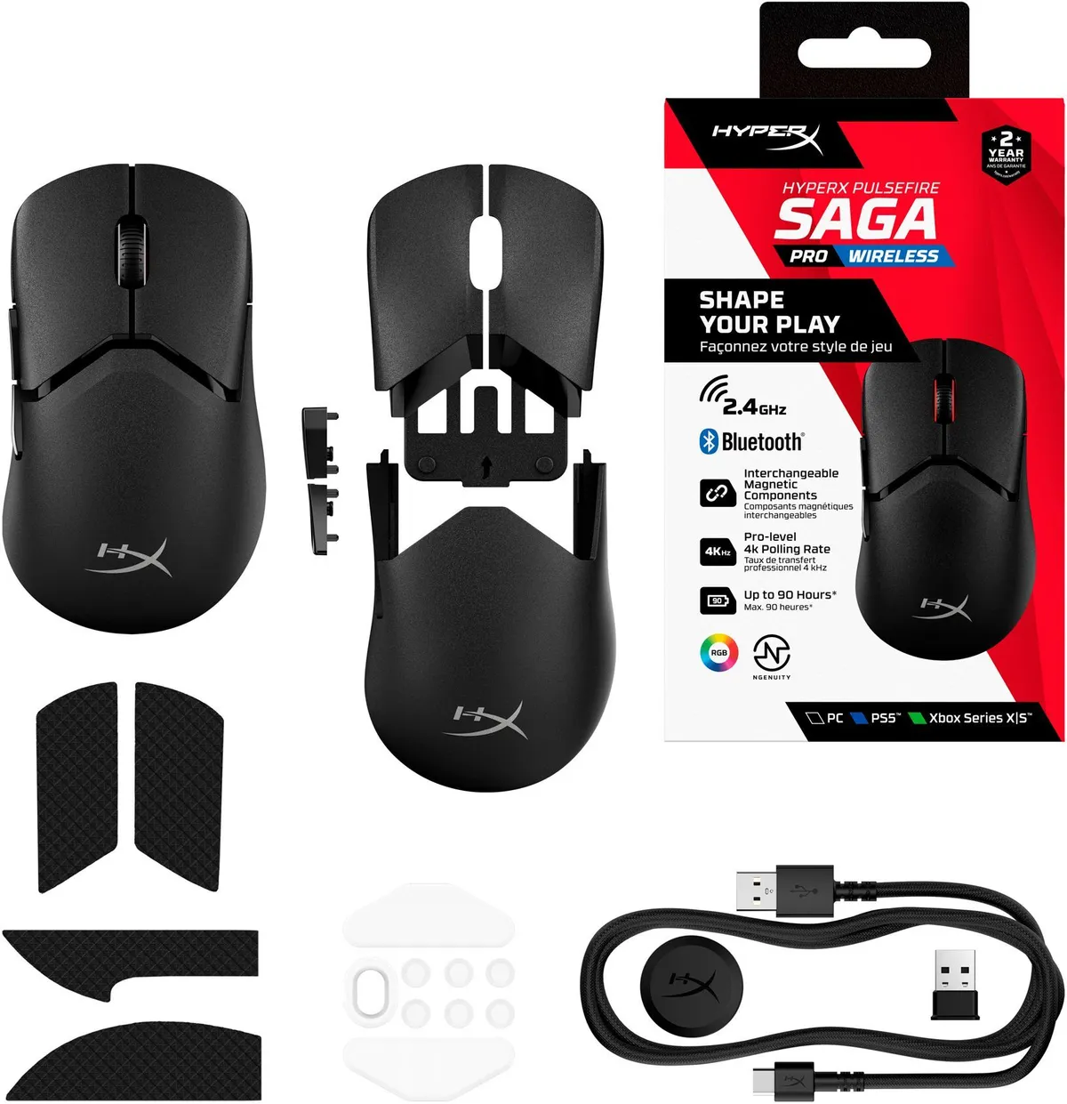 Миша HyperX Pulsefire Saga Pro Black (A2PB2AA) - мініатюра 11