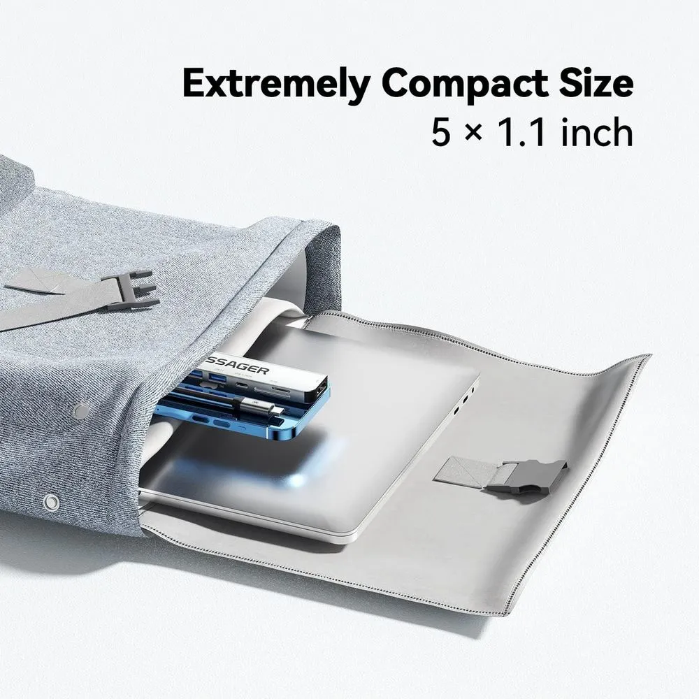 USB-хаб Essager QingHong 7 in 1 USB-C Hub (EHB07-QH0G-Z) - мініатюра 6