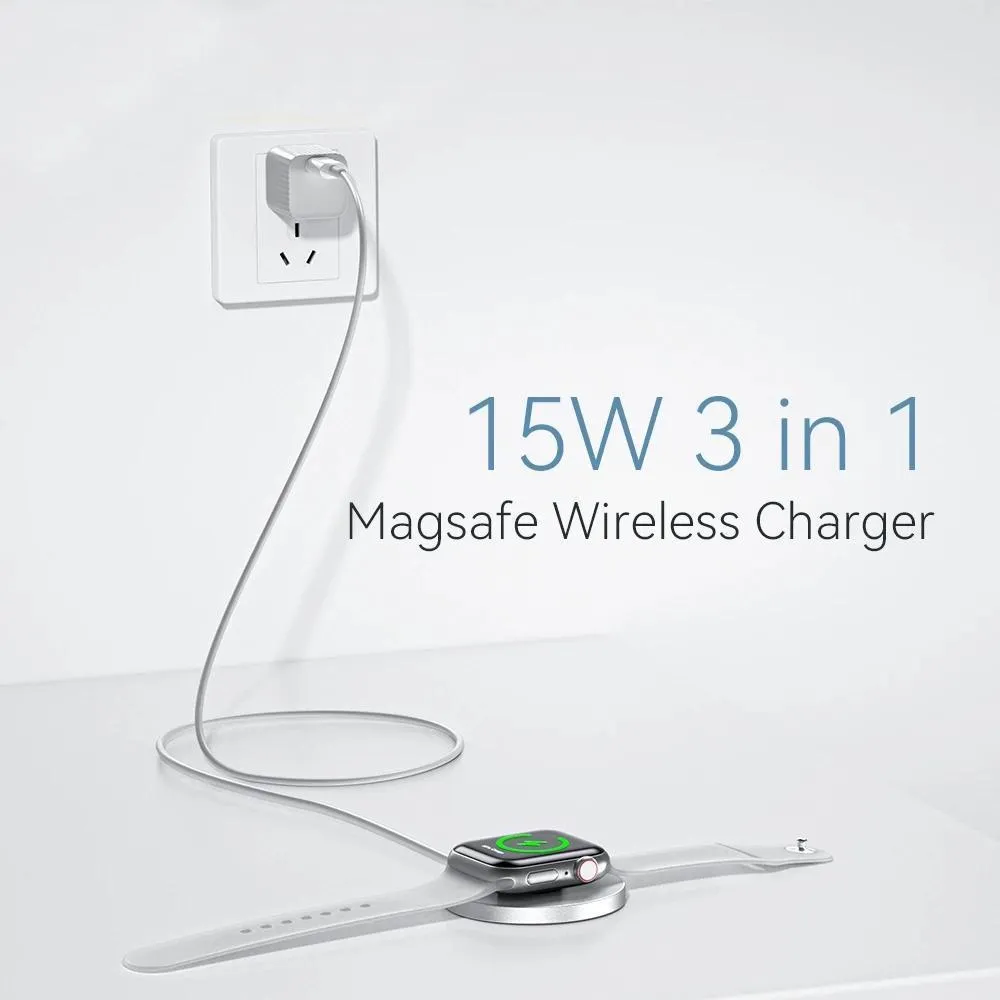 Бездротовий зарядний пристрій Essager YiT 15W White (EWXCX-YT02-Z) - мініатюра 6