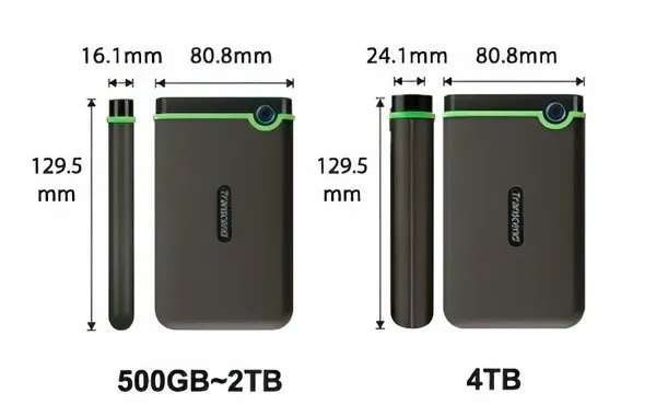 Зовнiшнiй жорстий диск 2.5" USB 4.0TB Transcend StoreJet 25M3 Iron Gray Slim (TS4TSJ25M3S) - мініатюра 5
