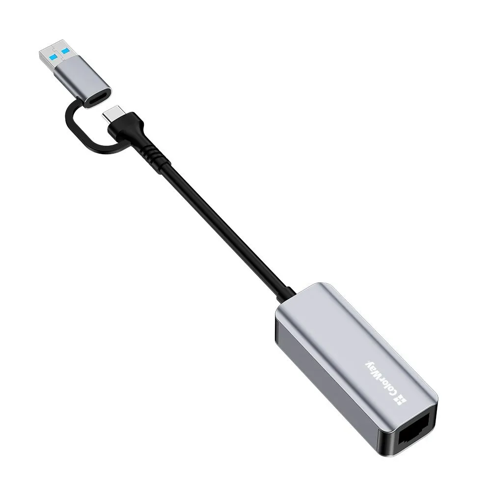 Мережевий адаптер ColorWay USB-A/USB-С 3.0 - RJ45 (CW-AD-CRG) - мініатюра 10