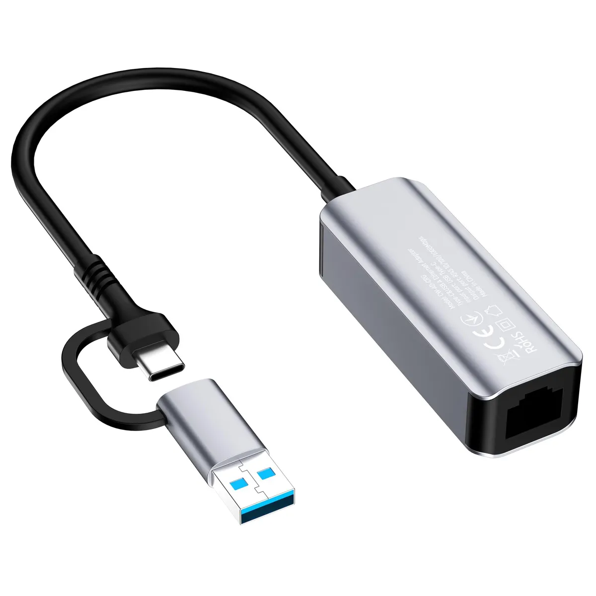 Мережевий адаптер ColorWay USB-A/USB-С 3.0 - RJ45 (CW-AD-CRG) - мініатюра 9