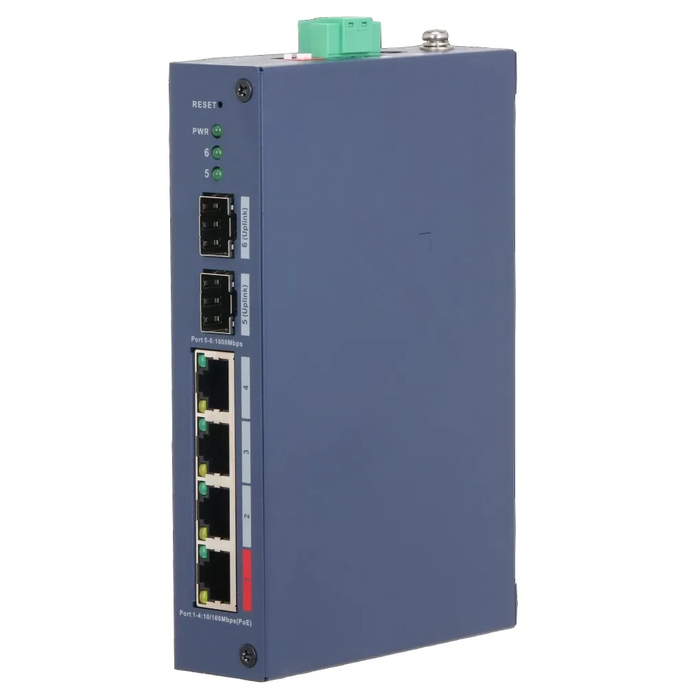 Комутатор Dahua DH-CHS4206-4ET-90 PoE - зображення 1