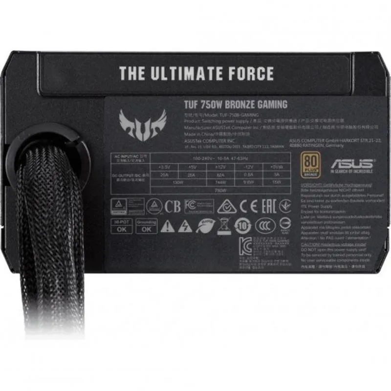 Блок живлення Asus TUF-GAMING-750B (90YE00D0-B0NA00) - мініатюра 8