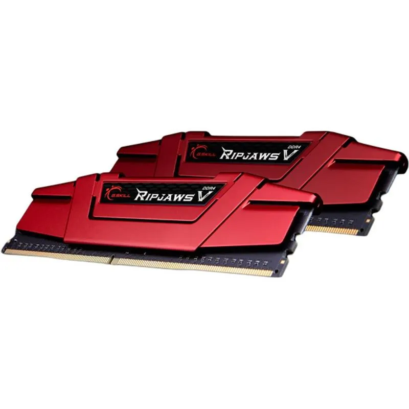 Модуль пам`ятi DDR4 2x16GB/2666 G.Skill Ripjaws V Red (F4-2666C19D-32GVR) - мініатюра 2
