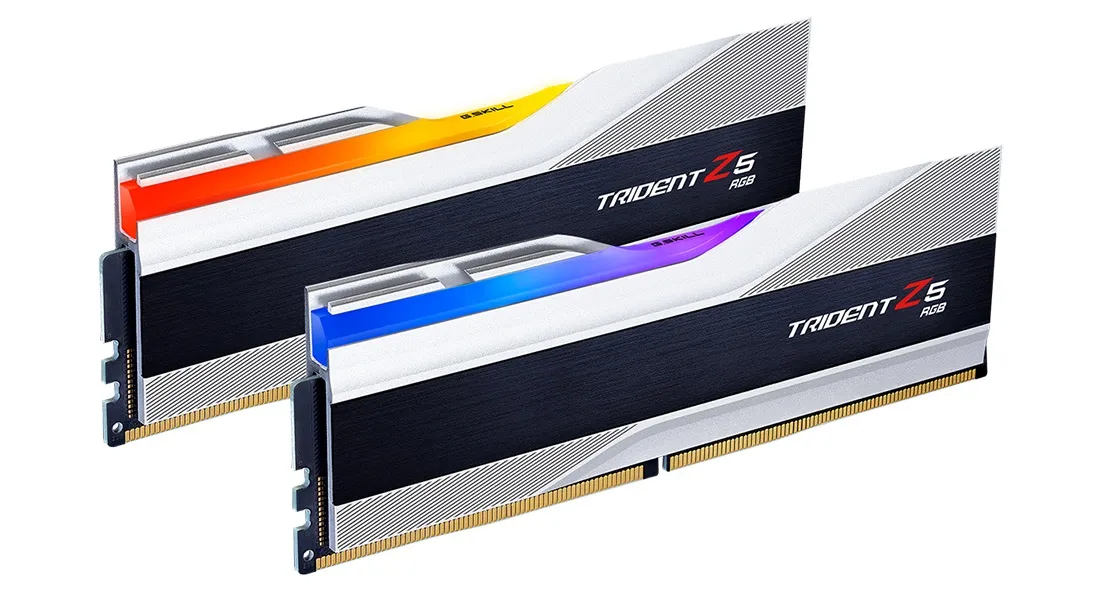 Модуль пам`ятi DDR5 2x16GB/6000 G.Skill Trident Z5 RGB Silver (F5-6000J4040F16GX2-TZ5RS) - мініатюра 2
