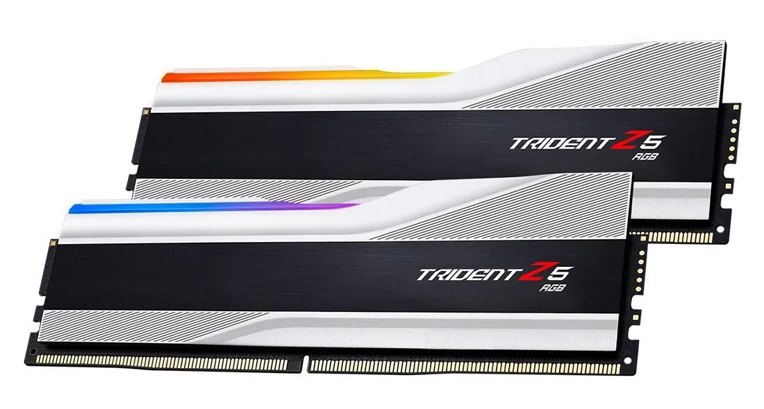 Модуль пам`ятi DDR5 2x16GB/6000 G.Skill Trident Z5 RGB Silver (F5-6000J4040F16GX2-TZ5RS) - мініатюра 4