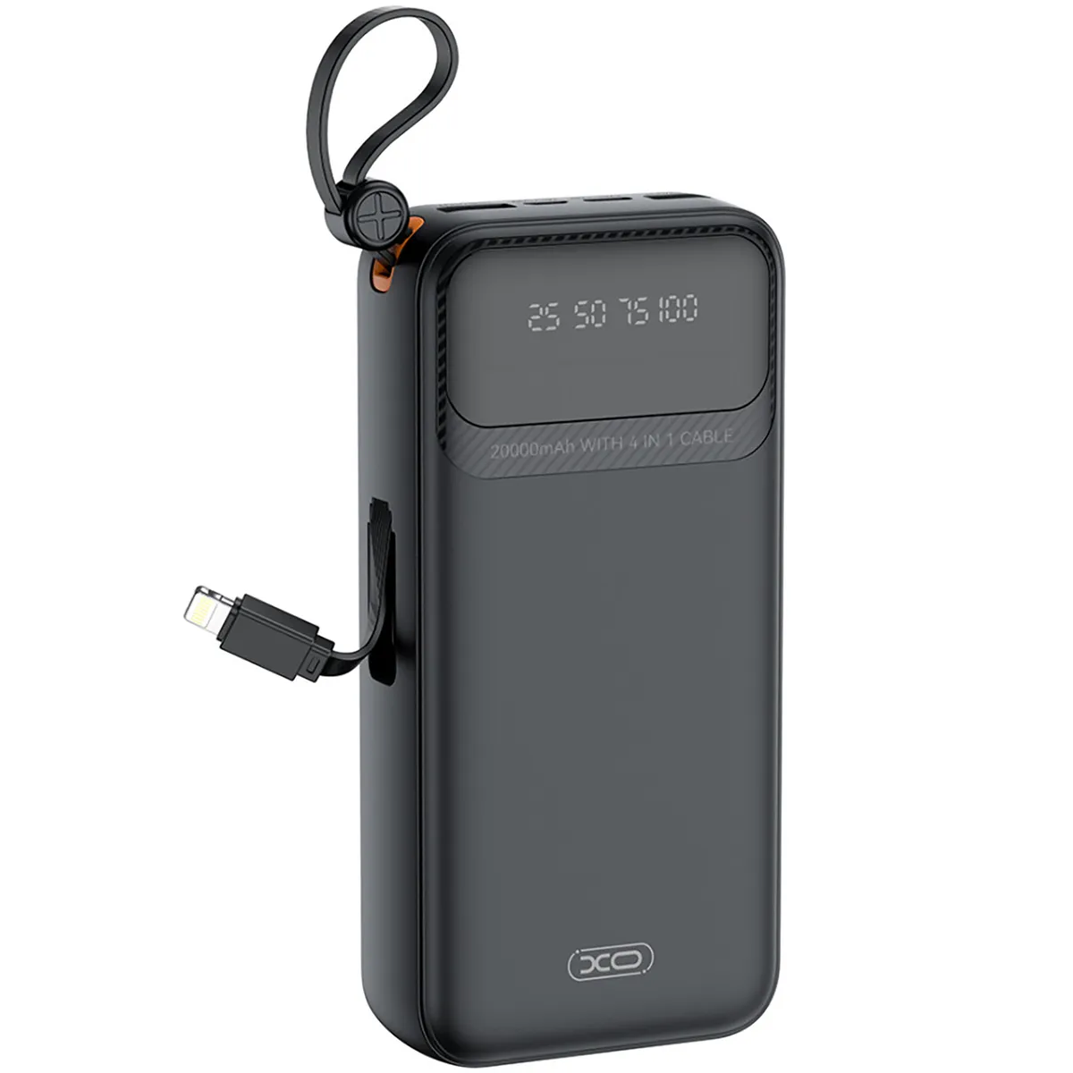 Універсальна мобільна батарея XO PR279 20000mAh 10W Black - зображення 1