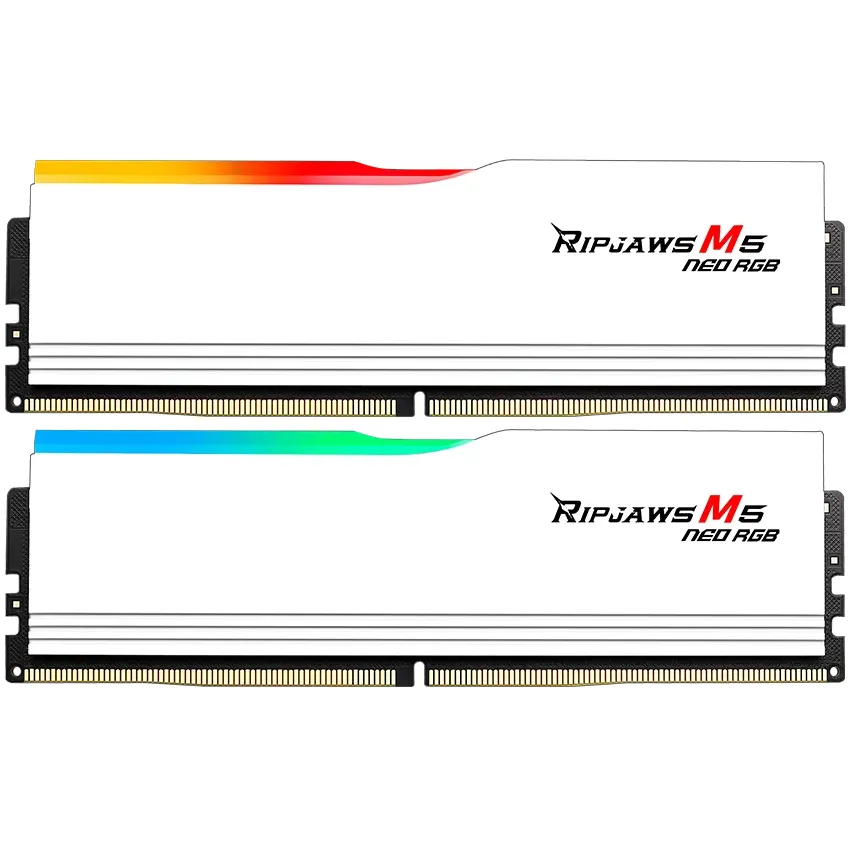 Модуль пам`ятi DDR5 2x32GB/6000 G.Skill Ripjaws M5 Neo RGB White (F5-6000J3636F32GX2-RM5NRW) - зображення 1