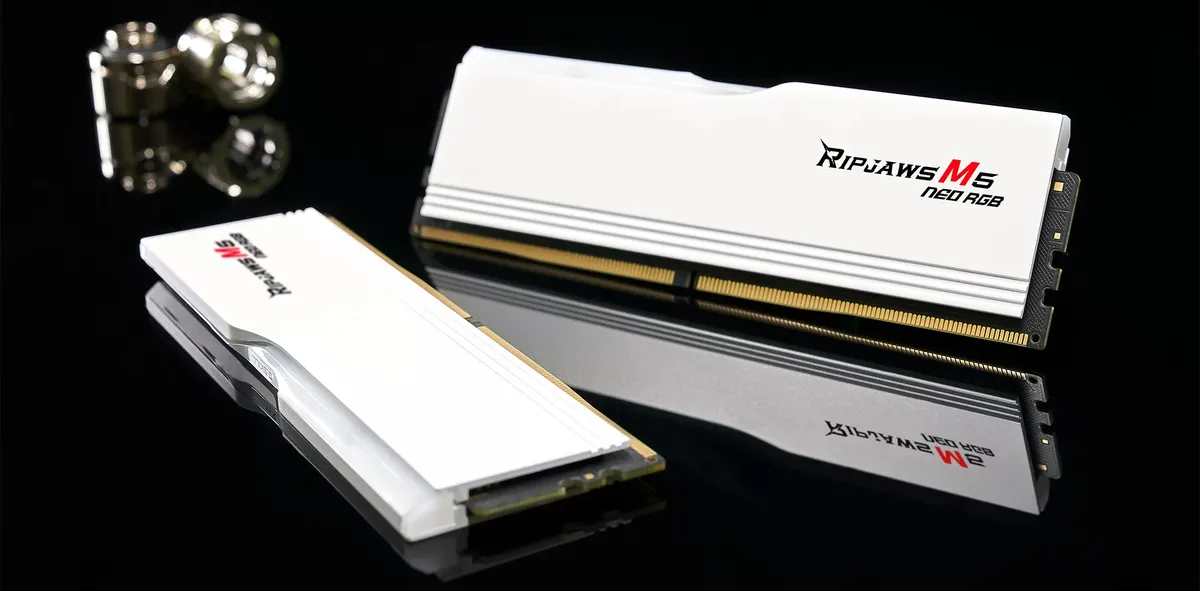 Модуль пам`ятi DDR5 2x32GB/6000 G.Skill Ripjaws M5 Neo RGB White (F5-6000J3636F32GX2-RM5NRW) - мініатюра 2