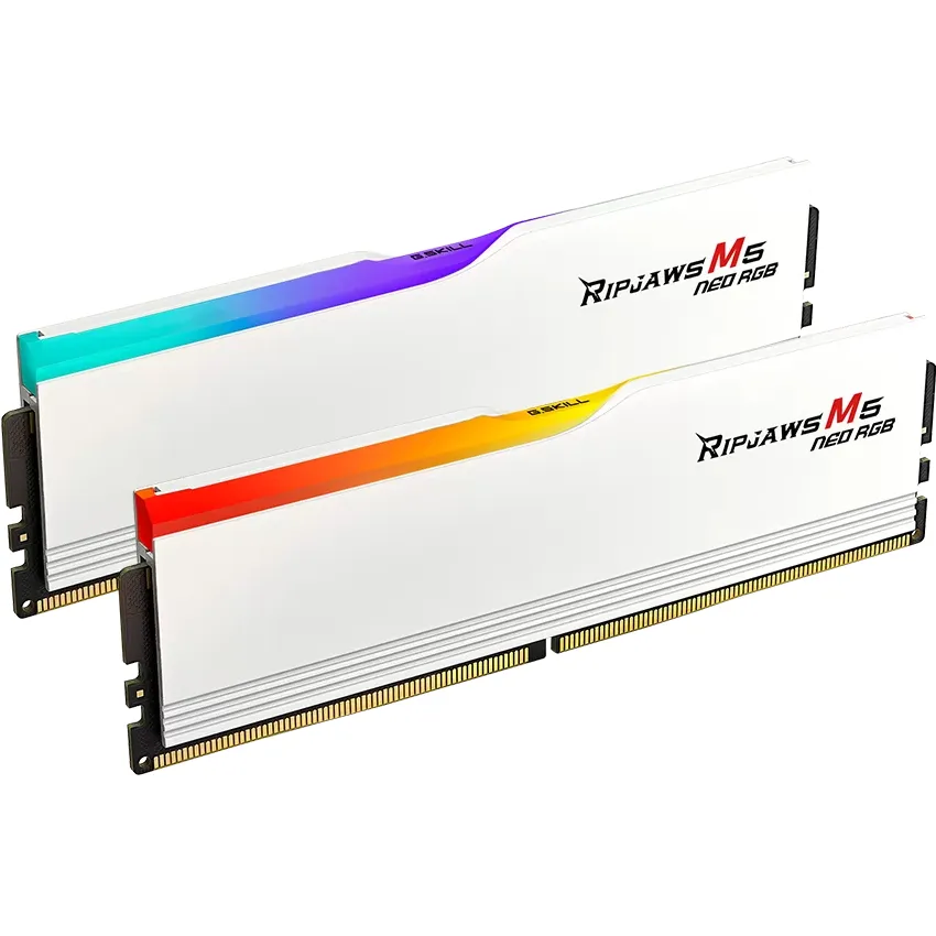 Модуль пам`ятi DDR5 2x32GB/6000 G.Skill Ripjaws M5 Neo RGB White (F5-6000J3636F32GX2-RM5NRW) - мініатюра 5