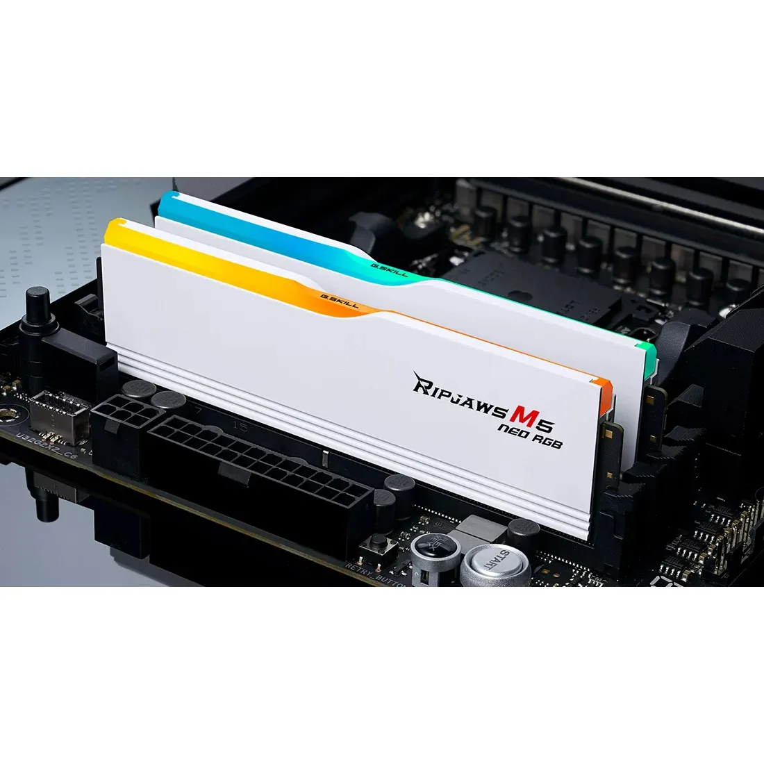 Модуль пам`ятi DDR5 2x32GB/6000 G.Skill Ripjaws M5 Neo RGB White (F5-6000J3636F32GX2-RM5NRW) - мініатюра 6