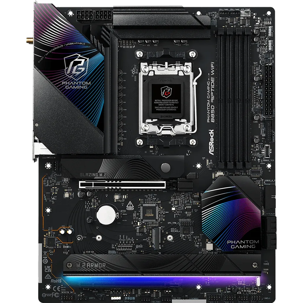 Материнська плата ASRock B850 Riptide WiFi Socket AM5 - мініатюра 6