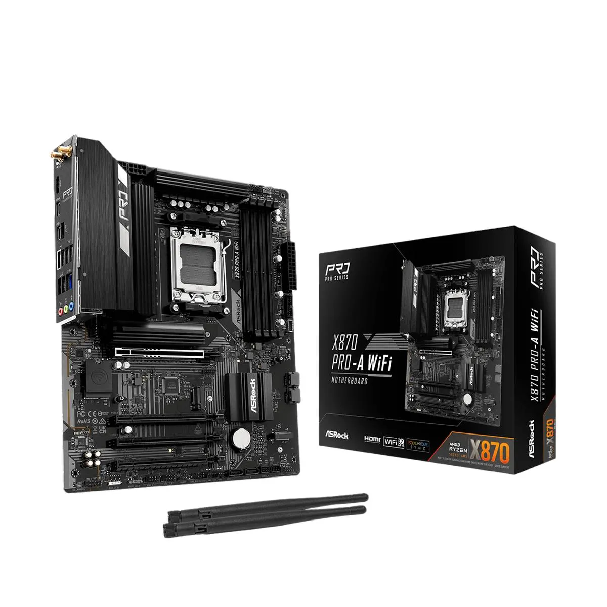 Материнська плата ASRock X870 Pro-A WiFi Socket AM5 - зображення 1