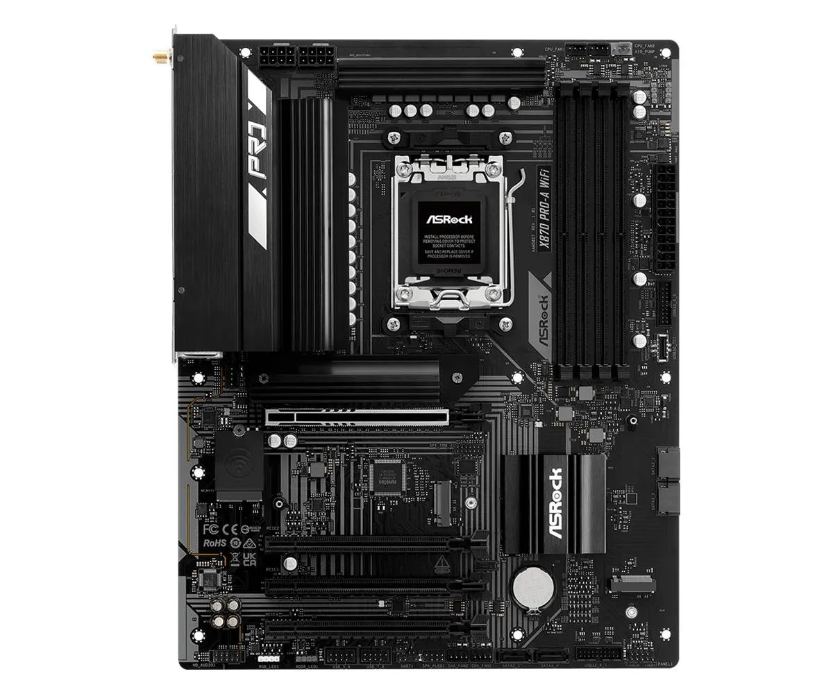 Материнська плата ASRock X870 Pro-A WiFi Socket AM5 - мініатюра 2