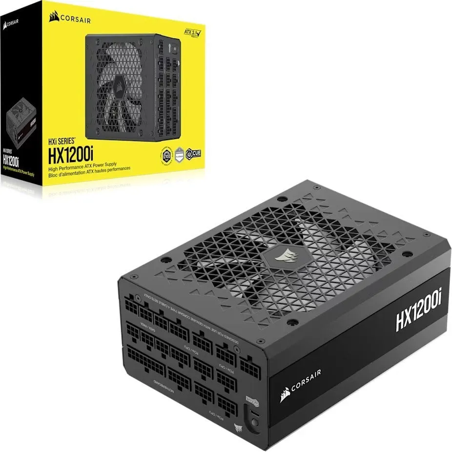Блок живлення Corsair HX1200i PCIE5 1200W (CP-9020307-EU) - мініатюра 10