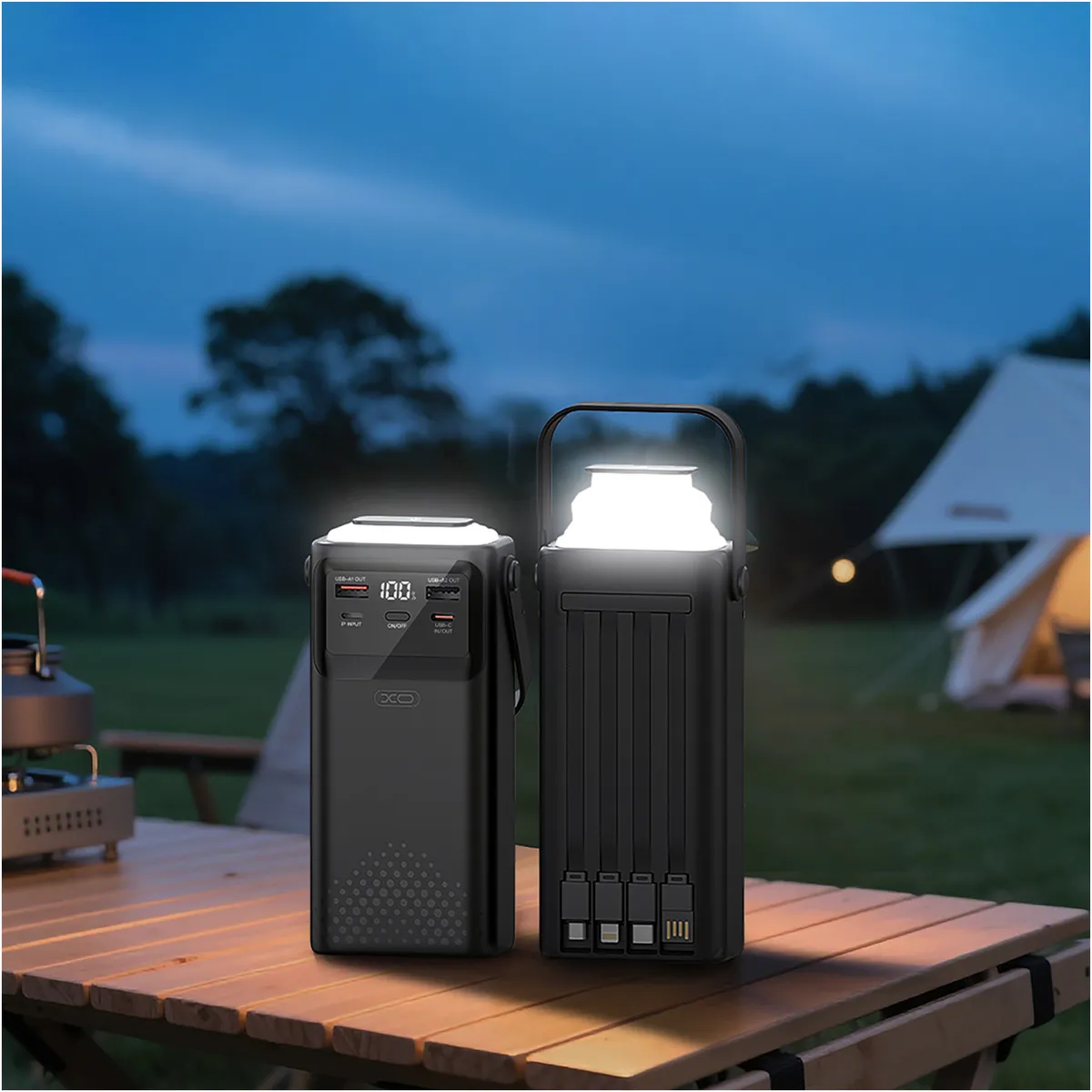 Універсальна мобільна батарея XO PR285 30000mAh Black - мініатюра 3