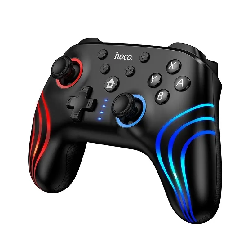 Бездротовий геймпад HOCO GA2 800mAh (SWITCH 1/2.PC) Unicorn multi-function wireless game controller Black - зображення 1