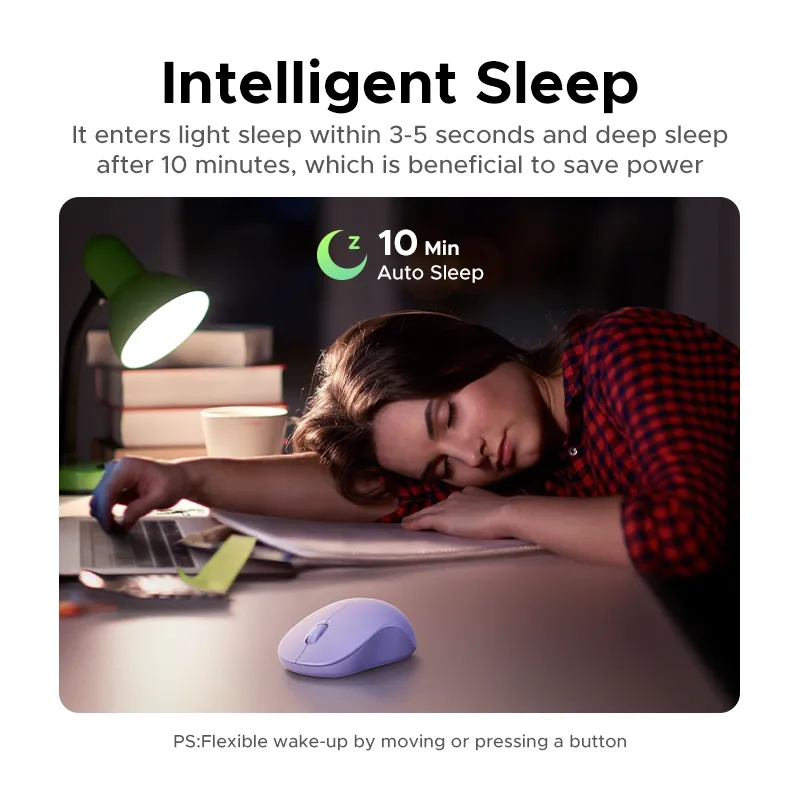 Маніпулятор миша бездротова UGREEN M331 Multi-mode Wireless Mouse Grey - мініатюра 12