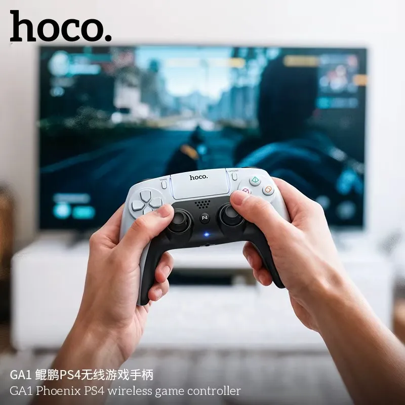 Бездротовий геймпад HOCO GA1 Phoenix PS4 wireless game controller White - мініатюра 4