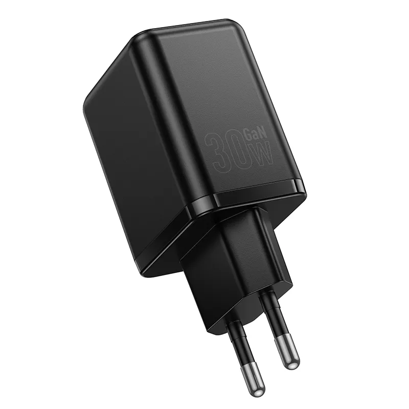 Мережевий зарядний пристрій HOCO C157A Smart PD30W+QC3.0 multi-protocol charger(EU) Black - мініатюра 5