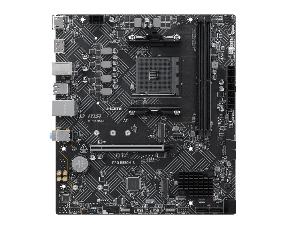 Материнська плата MSI Pro B550M-B Socket AM4 - мініатюра 4
