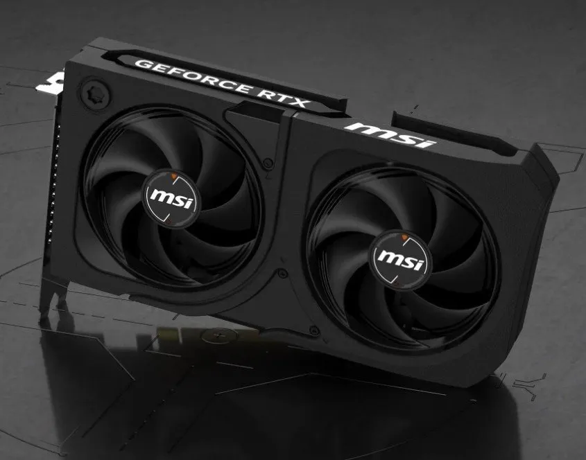 Відеокарта GF RTX 5060 Ti  8GB GDDR7 Shadow 2X OC Plus MSI (GeForce RTX 5060 Ti 8G SHADOW 2X OC PLUS BULK) - мініатюра 4