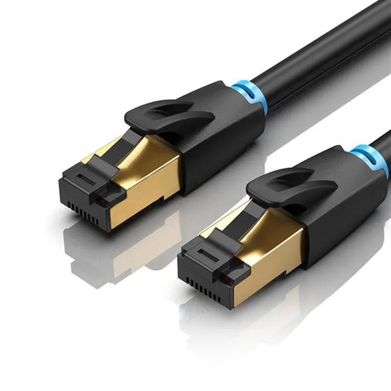 Патч-корд Vention CAT 8 SFTP Ethernet, 1.5 m, Black (IKABG) - зображення 1