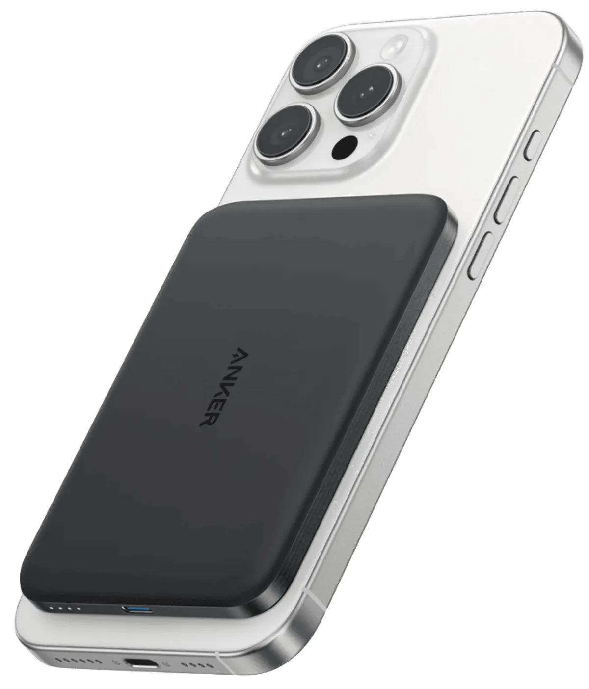 Універсальна мобільна батарея Anker Nano MagGo Slim 5000mAh 20W Black (A1665H11) - мініатюра 2