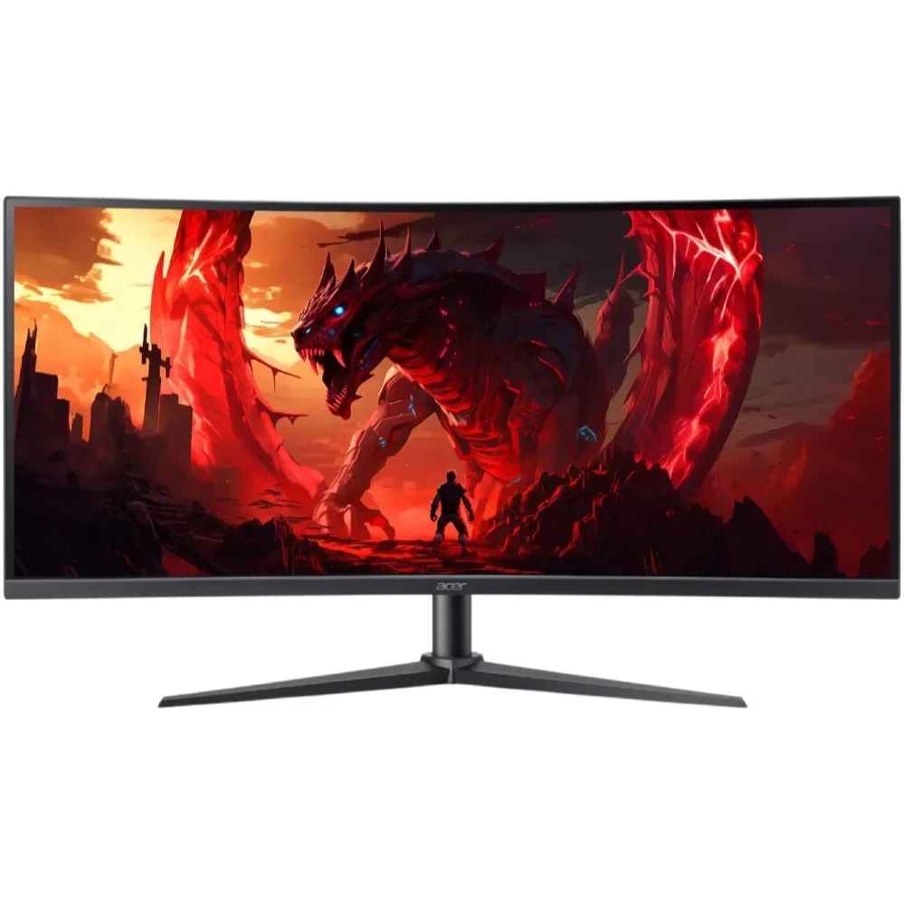 Монітор Acer 34" Nitro XZ0 XZ340CURW0bmiiphx (UM.CX0EE.018) VA Black 240Hz - зображення 1