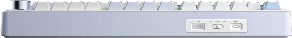 Клавіатура Aula F75 Gasket Greywood V3 switch Hot-Swap PBT Wireless/Bluetooth/USB Blue (6948391208633) - мініатюра 5