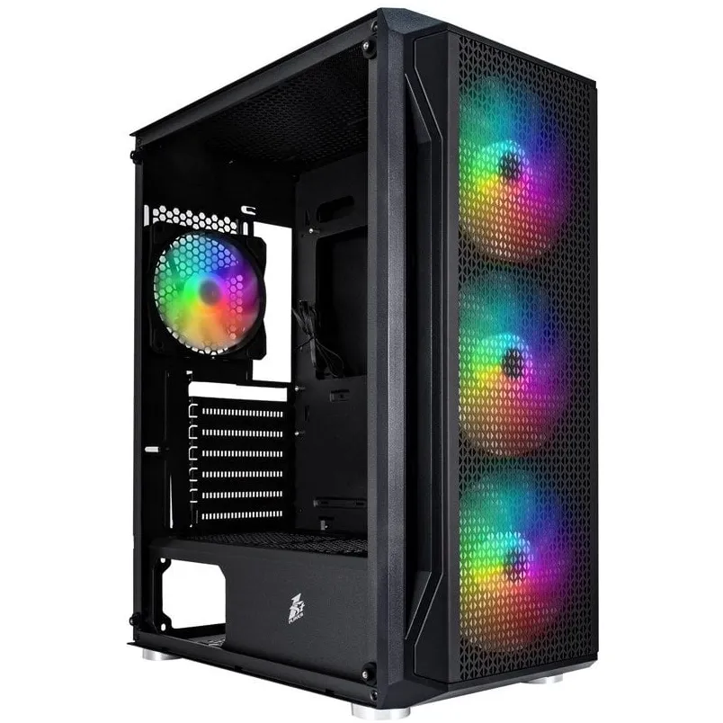 Корпус 1stPlayer X4-4F1 Black 600W - мініатюра 7