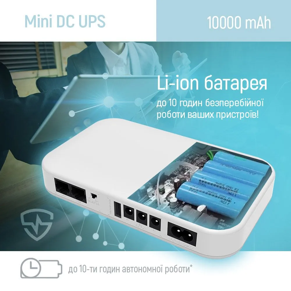 Пристрій безперебійного живлення ColorWay CW-PB100LI3WT 10000mAh 21W (CW-PB100LI3WT) - мініатюра 11