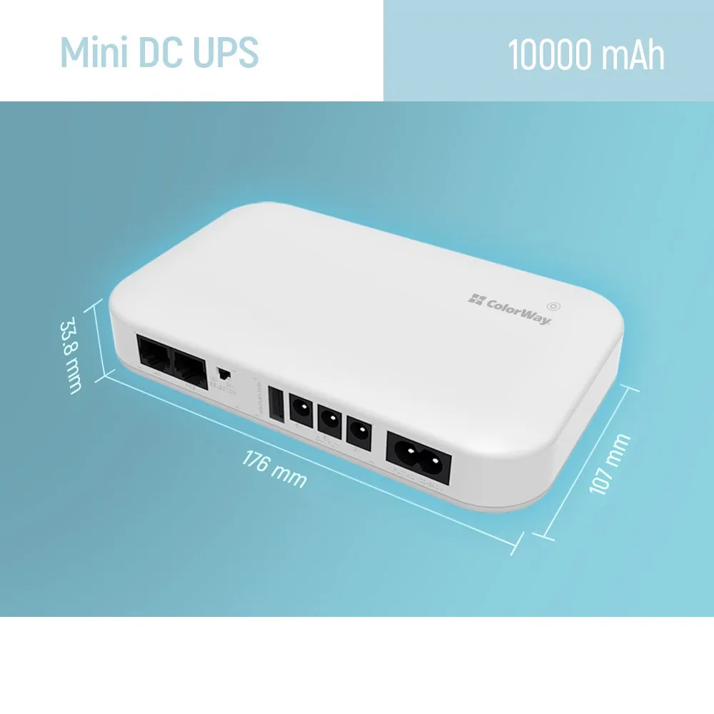 Пристрій безперебійного живлення ColorWay CW-PB100LI3WT 10000mAh 21W (CW-PB100LI3WT) - мініатюра 7
