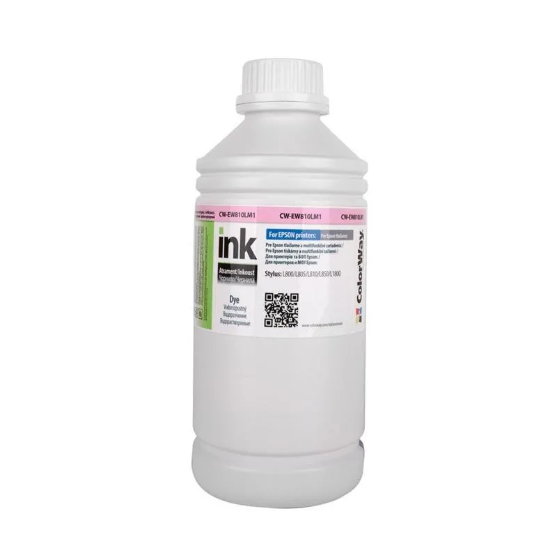Чорнило ColorWay Epson L800/L810/L850 (Light Magenta) (ColorWay-EW810LM1) 1л - зображення 1