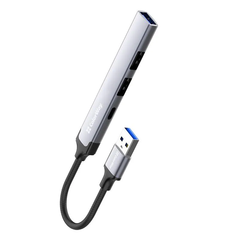 USB-хаб СolorWay USB-A 4-в-1 USB2.0х3/USB3.0 (CW-HUB05) - мініатюра 3