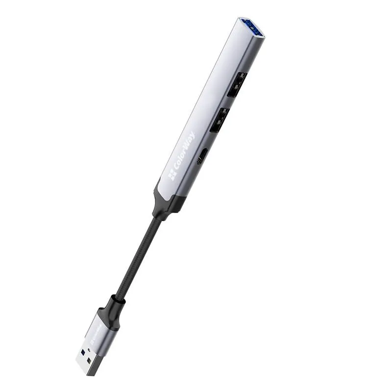 USB-хаб СolorWay USB-A 4-в-1 USB2.0х3/USB3.0 (CW-HUB05) - мініатюра 4