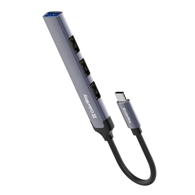 USB-хаб СolorWay USB Type-C 4-в-1 (CW-HUB04) - зображення 1