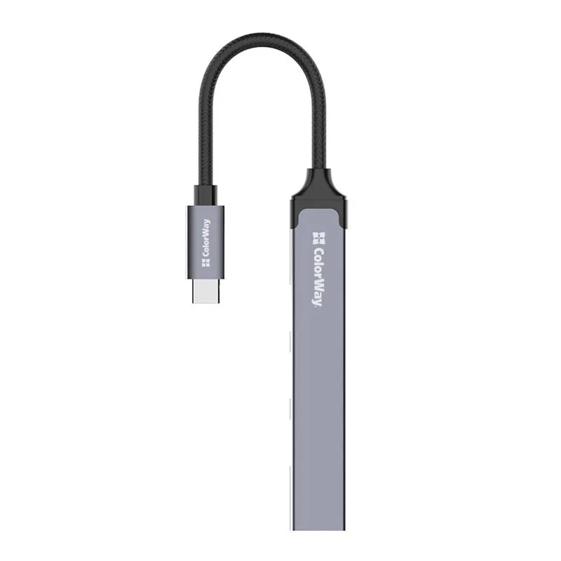USB-хаб СolorWay USB Type-C 4-в-1 (CW-HUB04) - мініатюра 2