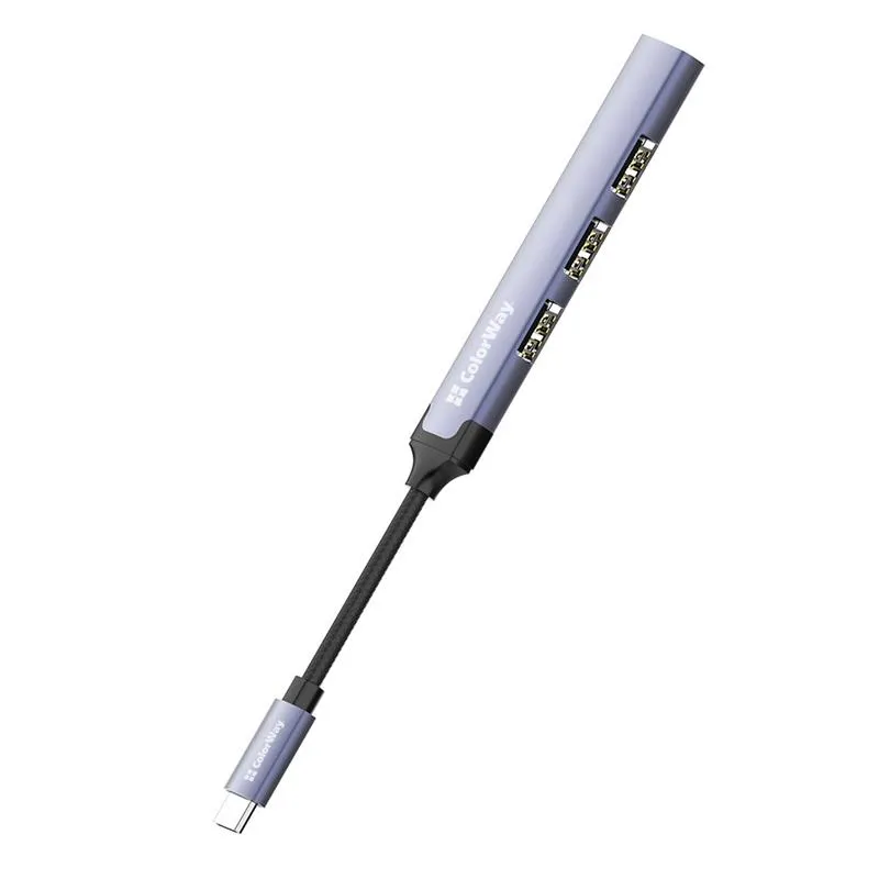 USB-хаб СolorWay USB Type-C 4-в-1 (CW-HUB04) - мініатюра 3