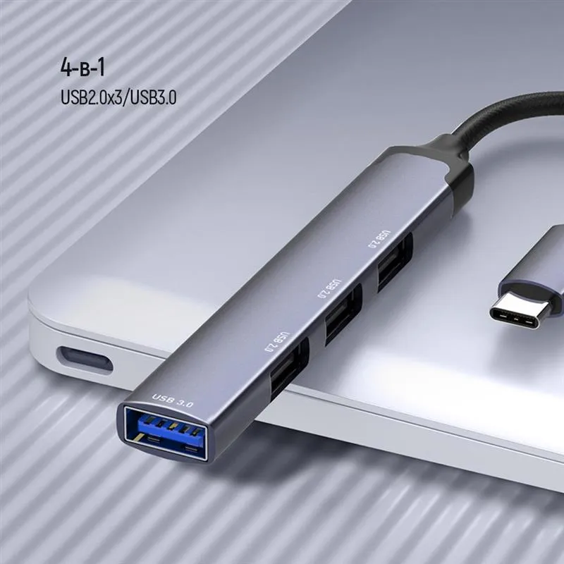 USB-хаб СolorWay USB Type-C 4-в-1 (CW-HUB04) - мініатюра 8