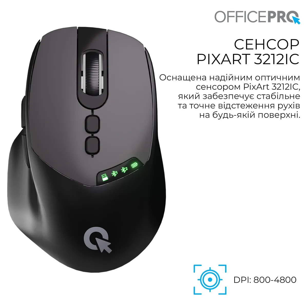 Миша бездротова OfficePro M520B Black - мініатюра 4