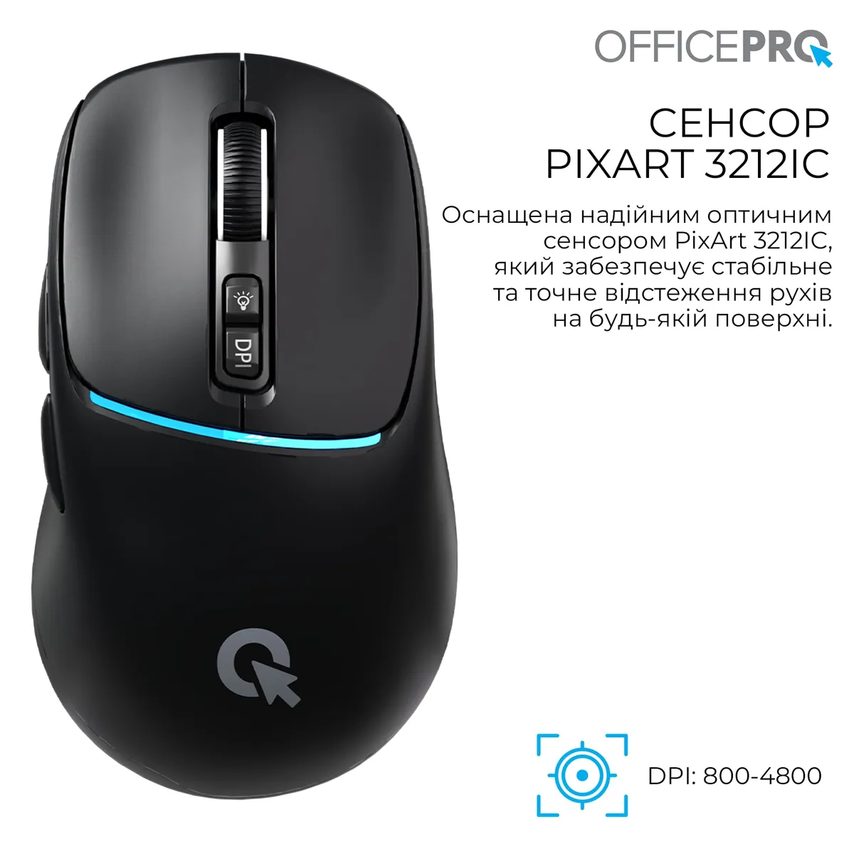 Миша бездротова OfficePro M468B Black - мініатюра 4
