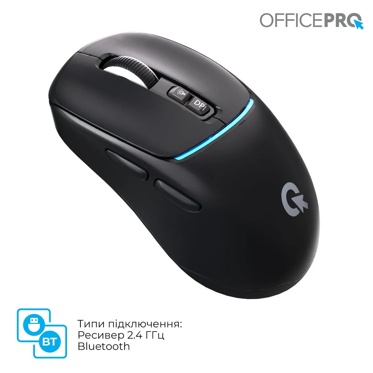Миша бездротова OfficePro M468B Black - мініатюра 5
